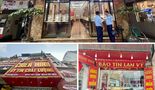 3 cửa hàng vàng bạc ở Hà Nội bày bán công khai hàng ngàn sản phẩm nữ trang có dấu hiệu giả thương hiệu