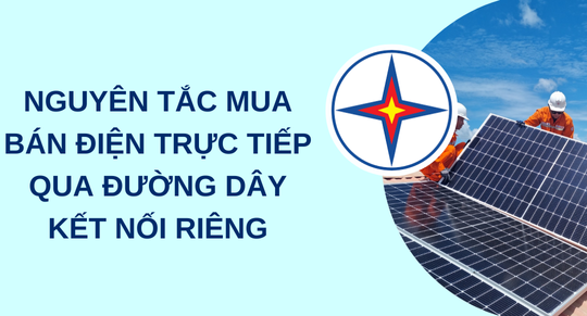 Nguyên tắc mua bán điện trực tiếp qua Đường dây kết nối riêng từ 03/7/2024