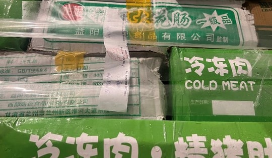 'Chặn' hơn 20.000 killogram thực phẩm đông lạnh là nội tạng động vật nhiều 'không' suýt giao đến quán nhậu