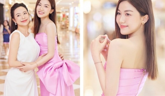 Lương Thanh khoe thân hình mình hạc sương mai bên Kim Oanh dịu dàng nữ tính