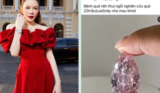 Lý Nhã Kỳ lại khiến dân tình xuýt xoa với viên kim cương tím 22 triệu USD