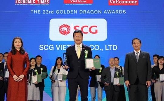 SCG năm trong top 10 doanh nghiệp FIEs tiêu biểu tại Lễ trao giải Rồng Vàng 2023-2024