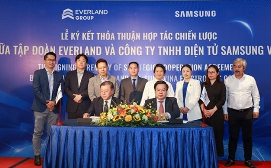 Tập đoàn Everland và Samsung Vina ký kết Thỏa thuận hợp tác chiến lược toàn diện