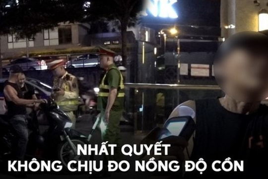 Người đàn ông bỏ lại xe và con gái khi bị cảnh sát kiểm tra nồng độ cồn