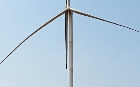 Gãy cánh quạt tại Nhà máy điện gió Ia Le 1 khi đang bảo dưỡng