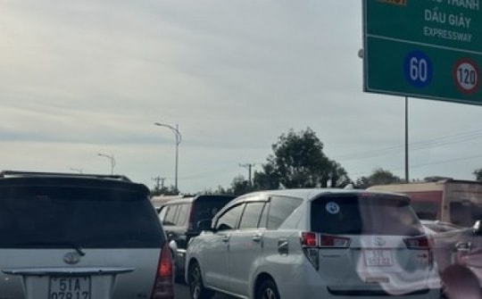 Cấm xe vào cao tốc TP HCM - Long Thành - Dầu Giây hướng về TP HCM