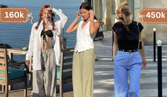 Quần kẻ sọc là item vạn năng của mùa hè: Mát mẻ, trendy lại giúp hack dáng cho ai "nấm lùn"