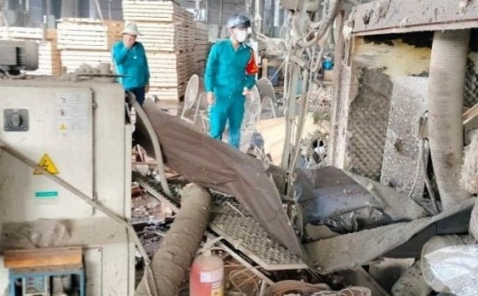 Hiện trường vụ nổ lò hơi làm 6 người chết