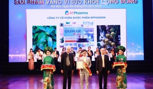 Dược phẩm BPPharma vinh dự nhận 'Huy chương vàng sản phẩm vì sức khỏe cộng đồng' lần thứ 2