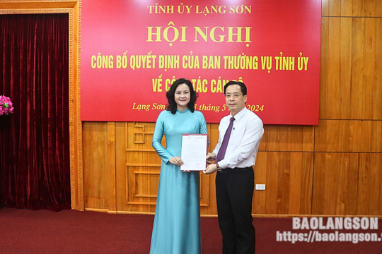 Bổ nhiệm nữ Phó Chủ tịch HĐND thành phố giữ chức Phó Chánh Văn phòng Tỉnh ủy