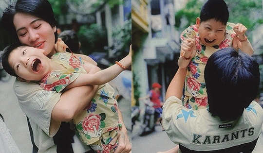 Xúc động hình ảnh diễn viên Minh Cúc tình cảm bên con gái bị bại não bước sang tuổi 14