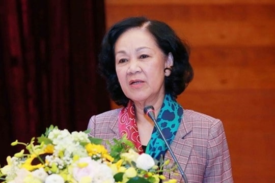 Đồng chí Trương Thị Mai thôi giữ chức Ủy viên Bộ Chính trị, Ủy viên Ban Chấp hành Trung ương Đảng