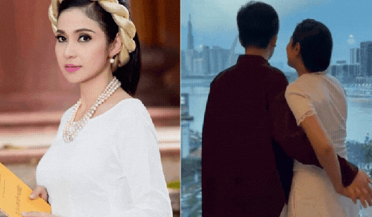 Gây tranh cãi khi khoe clip ôm hôn con trai lớn, Việt Trinh vô tư đáp trả: "Con trai không cho đâu... nhưng mà Trinh ghiền quá"