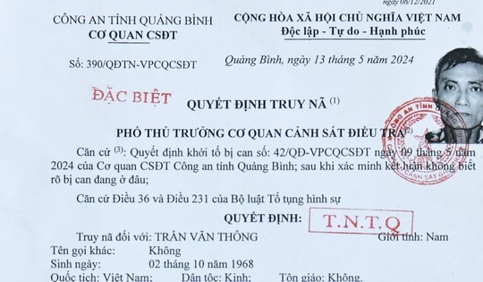 Truy nã đặc biệt người đàn ông nghi giết 'vợ hờ' rồi bỏ trốn
