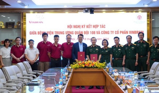 Bệnh viện 108 và VinBrain ký ghi nhớ hợp tác thúc đẩy chuyển đổi số qua công nghệ trí tuệ nhân tạo