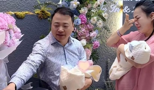 Shark Bình bí mật tổ chức tiệc đón Phương Oanh và 2 con  mới sinh về nhà