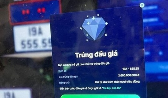 Thu nộp ngân sách gần 2.200 tỷ đồng từ đấu giá biển số ô tô trực tuyến