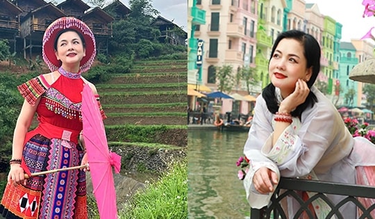 Nhan sắc trẻ đẹp của NSND Thu Quế ở tuổi 55