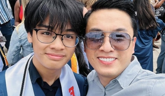 Lam Trường xúc động khi con trai đầu tốt nghiệp trung học tại Mỹ