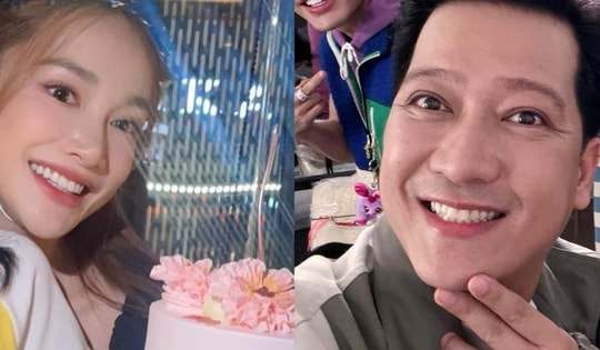 Trường Giang bị soi động thái khác lạ trong tiệc sinh nhật của Nhã Phương