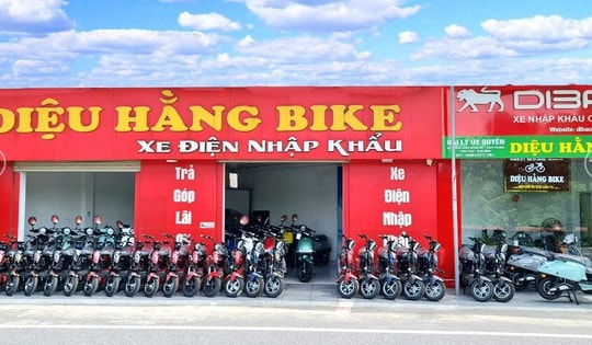 Một cơ sở kinh doanh xe điện tại Thái Bình vi phạm về thương mại điện tử