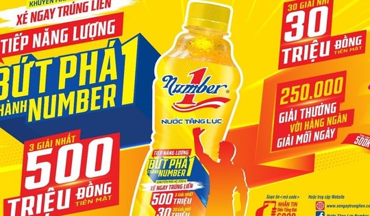 Bật tung năng lượng đón hè cùng nước tăng lực Number 1 với chương trình "Xé ngay trúng liền 2024 – Number 1"