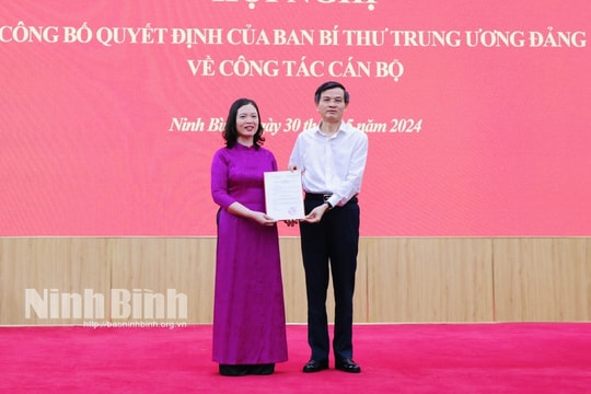 Ban Bí thư chỉ định nữ Giám đốc Sở tham gia Ban Chấp hành Đảng bộ tỉnh