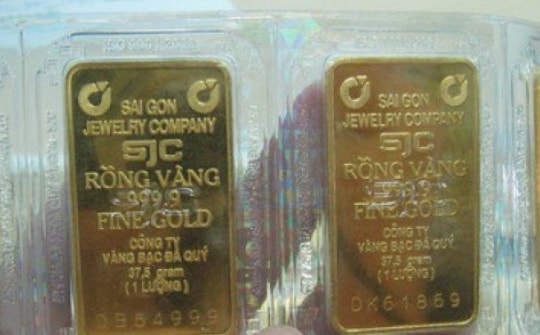 Giá vàng miếng SJC giảm thêm gần 2 triệu đồng/lượng
