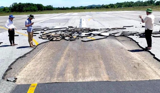 Đề xuất 745 tỷ đồng sửa chữa đường cất hạ cánh sân bay Vinh