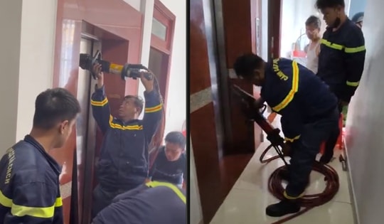 Giải cứu thành công cô gái cùng cháu bé 2 tuổi mắc kẹt trong thang máy ở TP.HCM