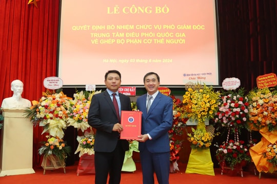 Bộ Y tế bổ nhiệm Trưởng khoa kiêm nhiệm Phó Giám đốc Trung tâm