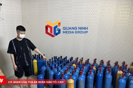 Phát hiện số lượng lớn bình khí "cười" cất giấu trong phòng trọ