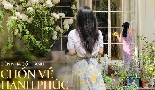 Người phụ nữ mua một căn nhà cũ rộng 60m2 và biến khoảng sân rộng 40m2 thành khu vườn mơ ước, cách trang trí ai nhìn cũng thích mê