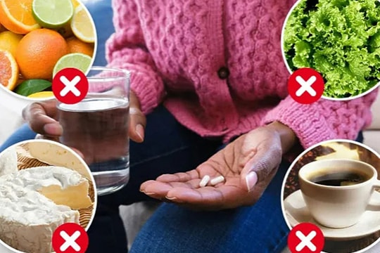 Những sự kết hợp thực phẩm và thuốc dễ đe dọa tính mạng