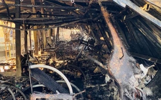 Cháy 40 xe điện ở Trường CĐ Điện lực miền Trung: Vi phạm PCCC, tháo dỡ nhà xe