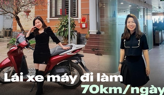 Bà mẹ 3 con mỗi ngày đi làm với quãng đường 2 chiều gần 70km nhưng vẫn thấy hạnh phúc vì 'sống ở quê thích lắm'
