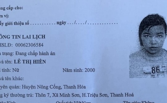 Nữ phạm nhân vượt ngục