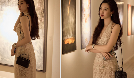 Đỗ Mỹ Linh khoe thần thái 'dâu hào môn', chồng thiếu gia có màn tương tác thú vị