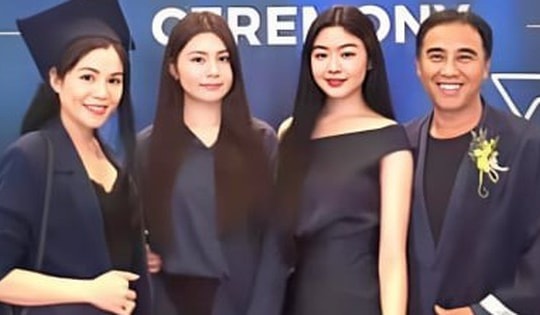 Quyền Linh xúc động 'suýt khóc mấy lần' trong ngày con gái tốt nghiệp