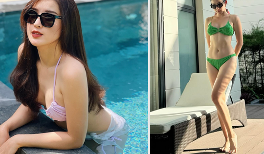 Huyền My hiếm hoi diện bikini, lộ bí quyết giữ dáng sau 10 năm làm Á hậu