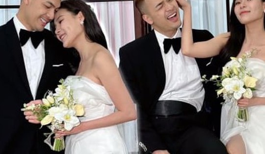 Lộ ảnh cưới lãng mạn của Mỹ Đình và Nam trong 'Trạm cứu hộ trái tim'