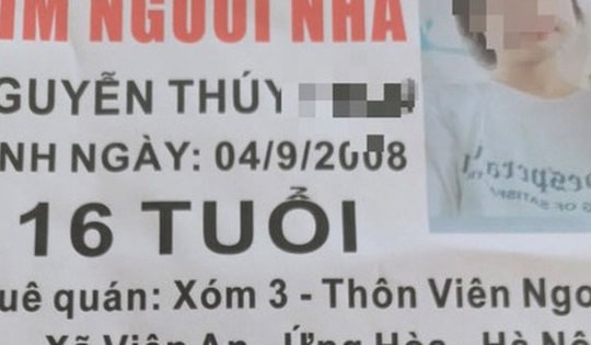 Hà Nội: Nữ sinh bỏ nhà đi biệt tăm nhiều ngày, gia đình kêu cứu cộng đồng mạng