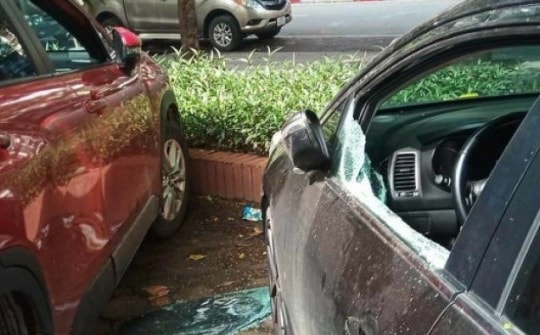 Nghi phạm đập kính 11 ôtô ở Hà Nội bị bắt