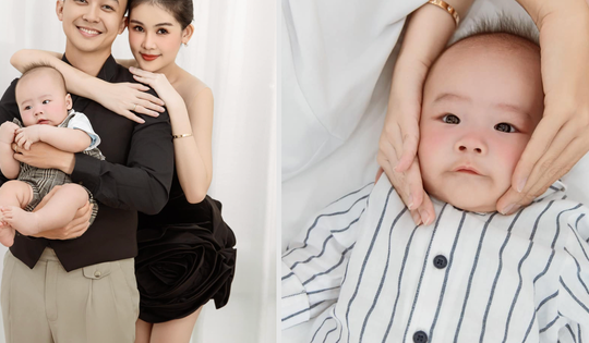 Khoảnh khắc đáng yêu của quý tử 6 tháng tuổi nhà Lê Âu Ngân Anh