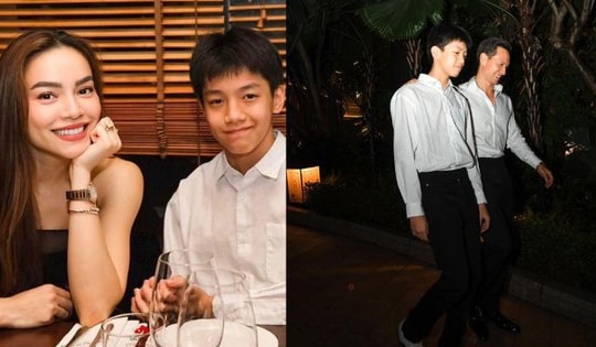 'Cậu cả' Subeo nhà Hồ Ngọc Hà đón sinh nhật 14 tuổi bên mẹ, chiều cao khủng sắp vượt cha dượng Kim Lý