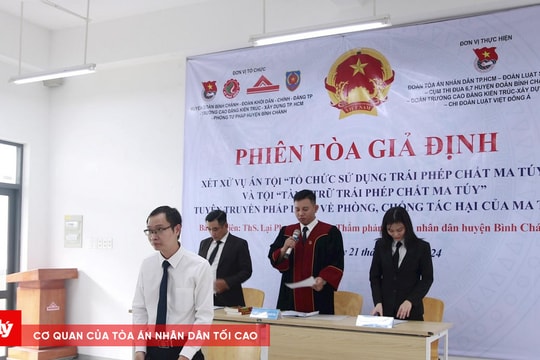 Tuyên truyền pháp luật về phòng, chống ma túy qua phiên tòa giả định