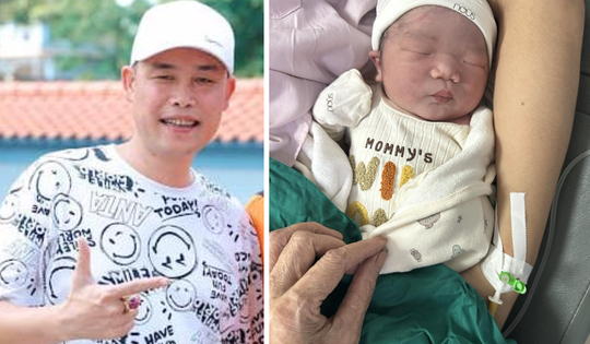 Hiệp Gà lên chức ông ngoại