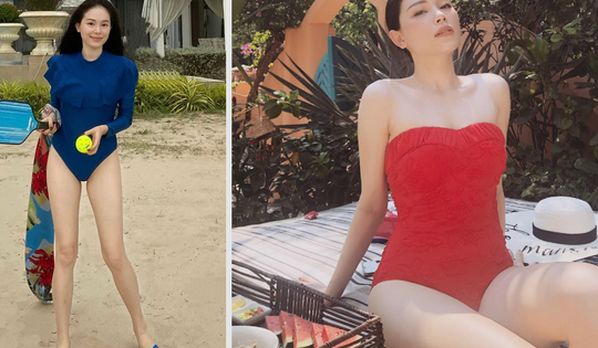 Linh Rin hiếm hoi diện bikini khoe sắc vóc sau sinh
