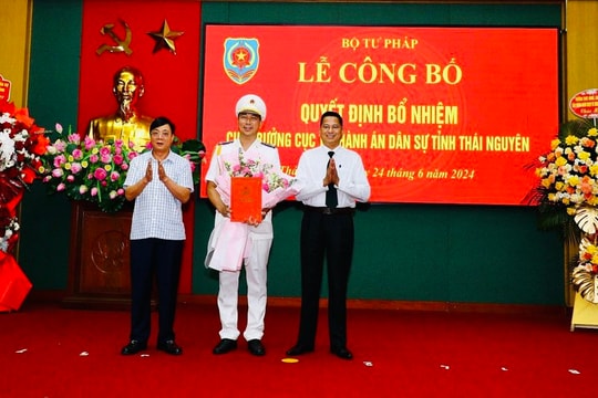 Bổ nhiệm tân Cục trưởng Cục Thi hành án dân sự