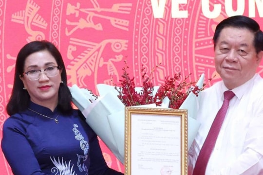 Bà Đinh Thị Mai giữ chức Phó Trưởng Ban Tuyên giáo Trung ương